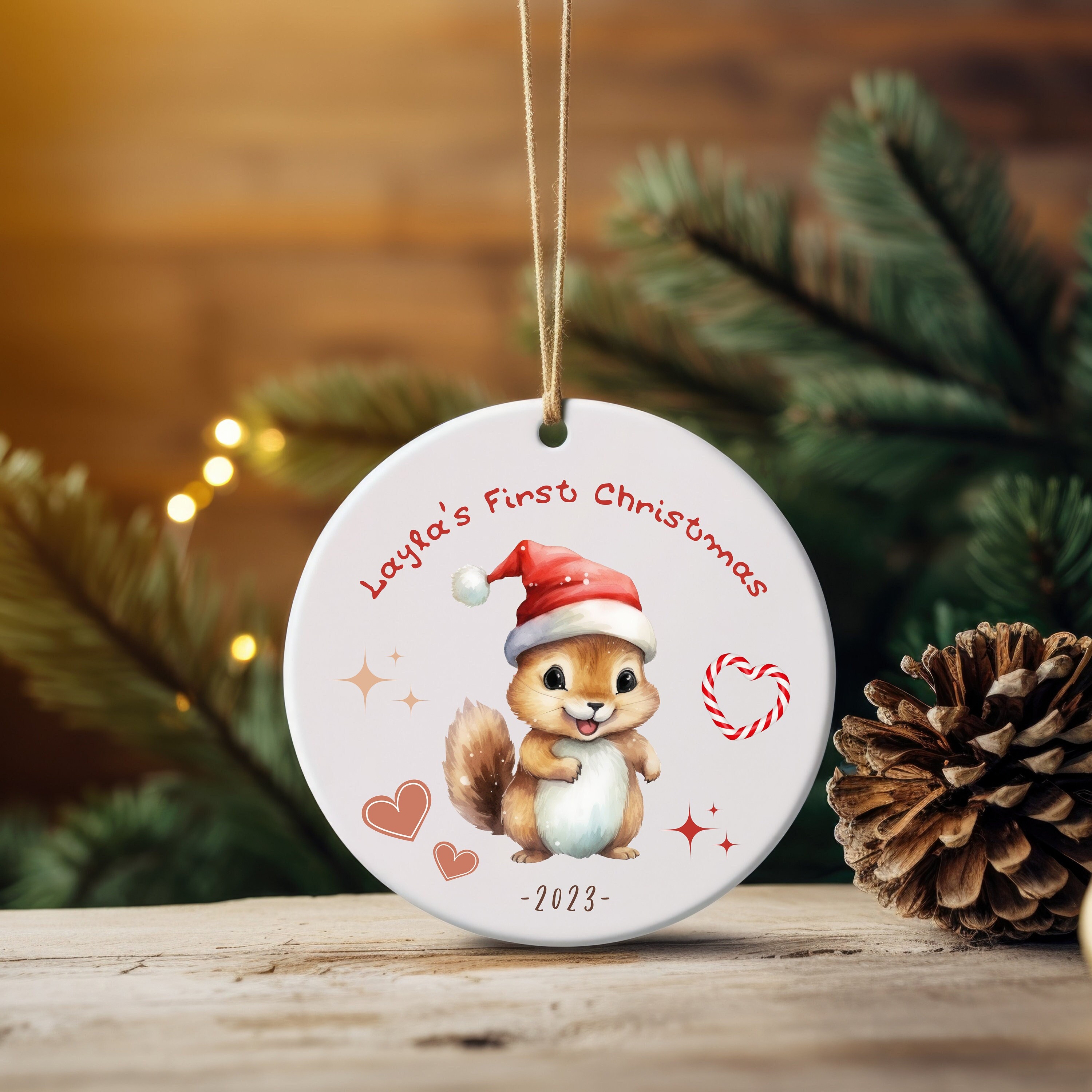 Baby's First Christmas, Personalized Baby Girl Christmas Gift