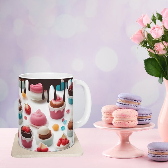 Valentine's Day Gift, Cupcake Chocolate, 11oz Mug, Gift Idea, Coffee Lover, Gift for Her, Gift for Friend, Custom Gift Candy 2024, Yum