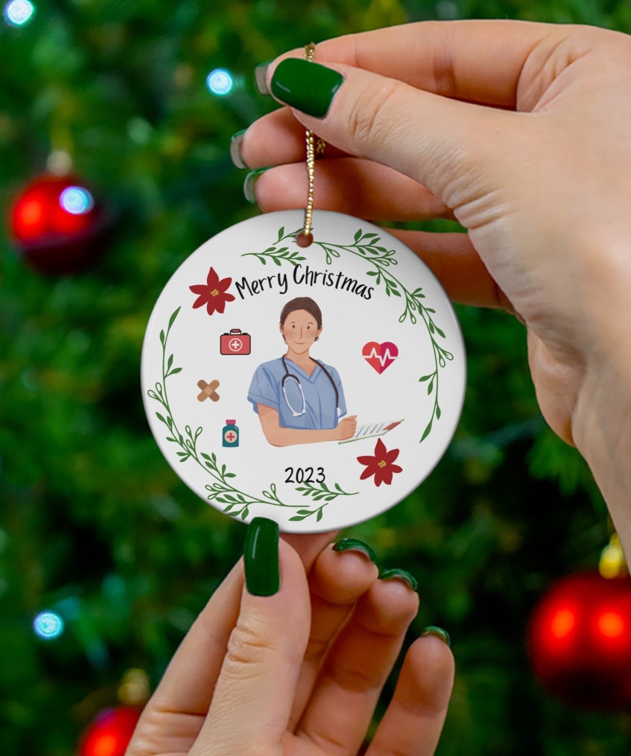 Personalized Nurse & Doctor Scrub Ornament
