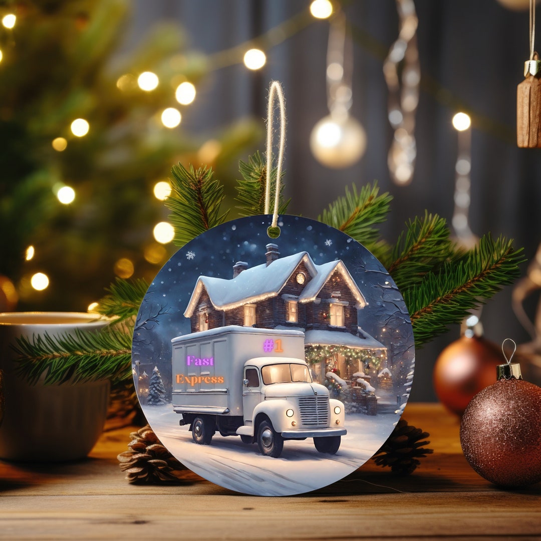 Personalized Fedex Delivery Man Ornament, Appreciation Gift, Custom