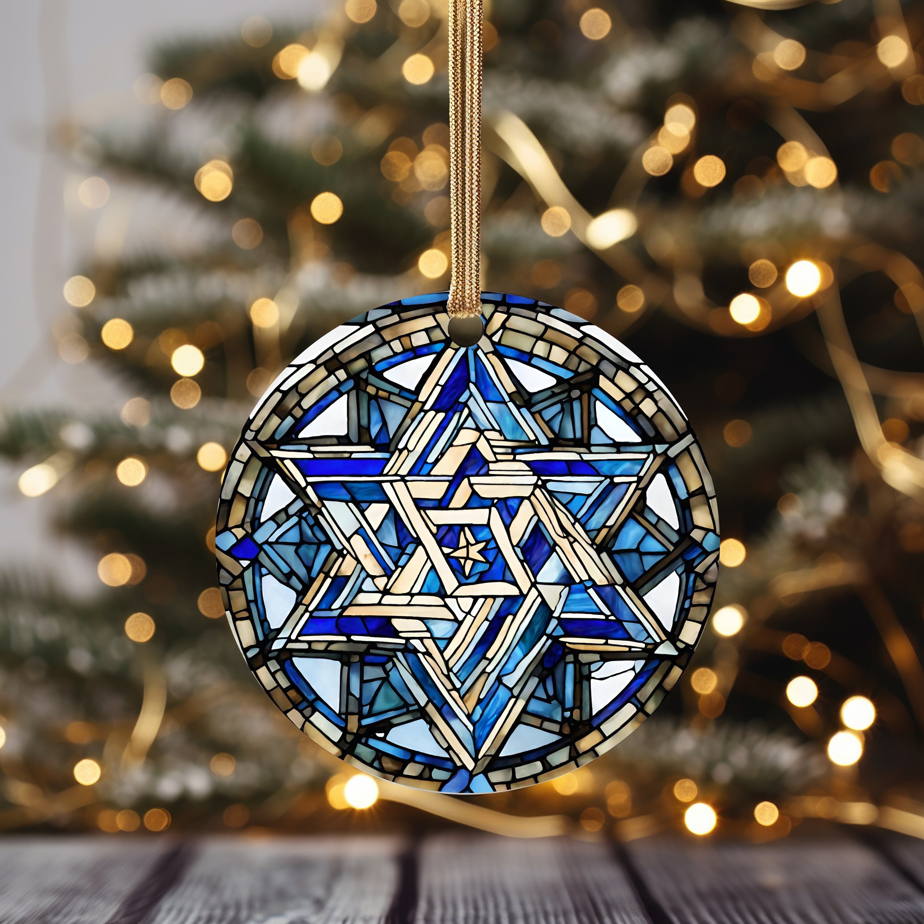 Drinking Straw Star Ornament Craft - creative jewish mom