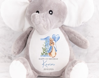 Personalised Birthday Gift,Girls Birthday Gifts,Boys Birthday Gifts,1st Birthday Gift,Keepsake,Personalised First Birthday Gift,Elephant