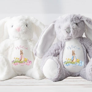 Personalised First Easter Teddy,First Easter Gift,Babies First Easter,Easter Gifts,Personalised Easter Gifts,1st Easter,Peter Rabbit,Bunny image 3