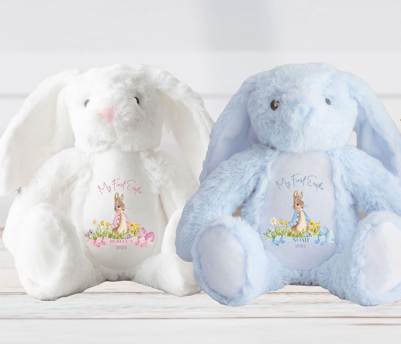 Personalised First Easter Teddy,First Easter Gift,Babies First Easter,Easter Gifts,Personalised Easter Gifts,1st Easter,Peter Rabbit,Bunny image 4