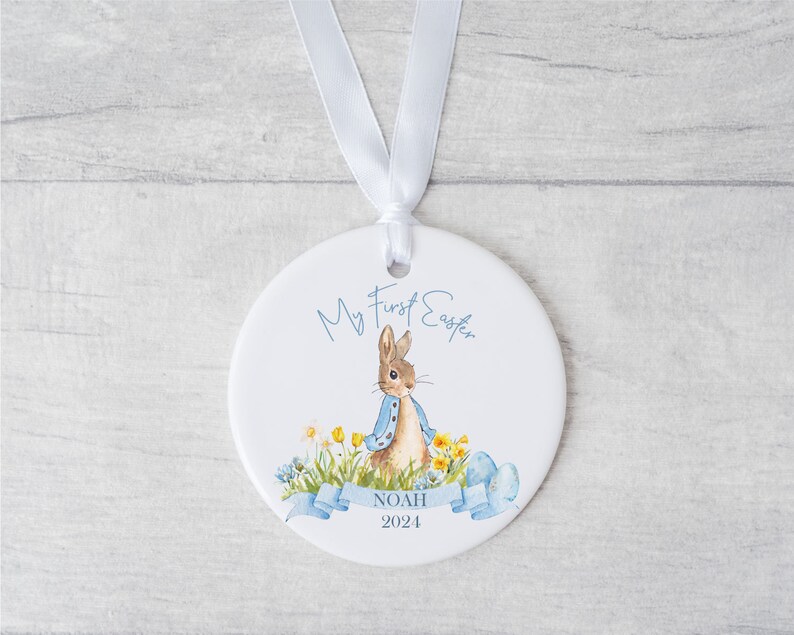 Personalised First Easter Teddy,First Easter Gift,Babies First Easter,Easter Gifts,Personalised Easter Gifts,1st Easter,Peter Rabbit,Bunny image 6