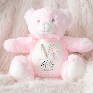 Personalised Bunny Rabbit,Girl New Birth,Personalised Plush Soft Toy,Personalised Teddy,Kids Cuddly Toy,Girls And Boys Teddy,New Baby Gift