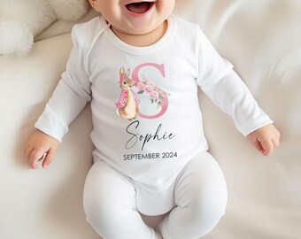 Personalised Baby Name Babygrow,Baby Girl Gift, Baby Girl Outfit, Baby Announcement,Personalised Baby Teddy,Baby Vest,Baby Boy Gift,Gifts