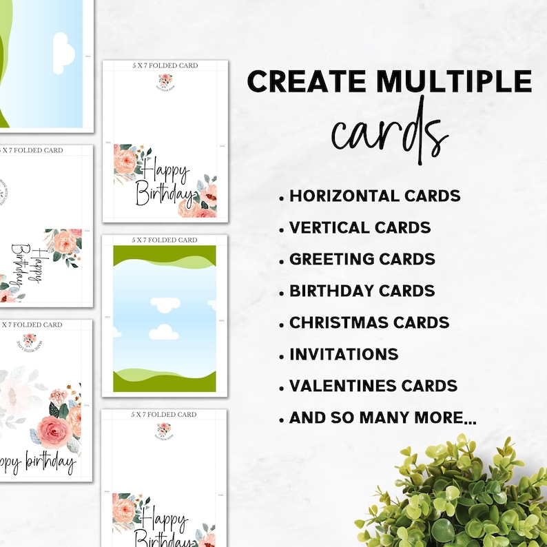 5x7 Folded Card Template Canva Template Commercial Use 5x7 Greeting 5x7 Folded Card Template Canva Template Commercial Use 5x7 Greeting