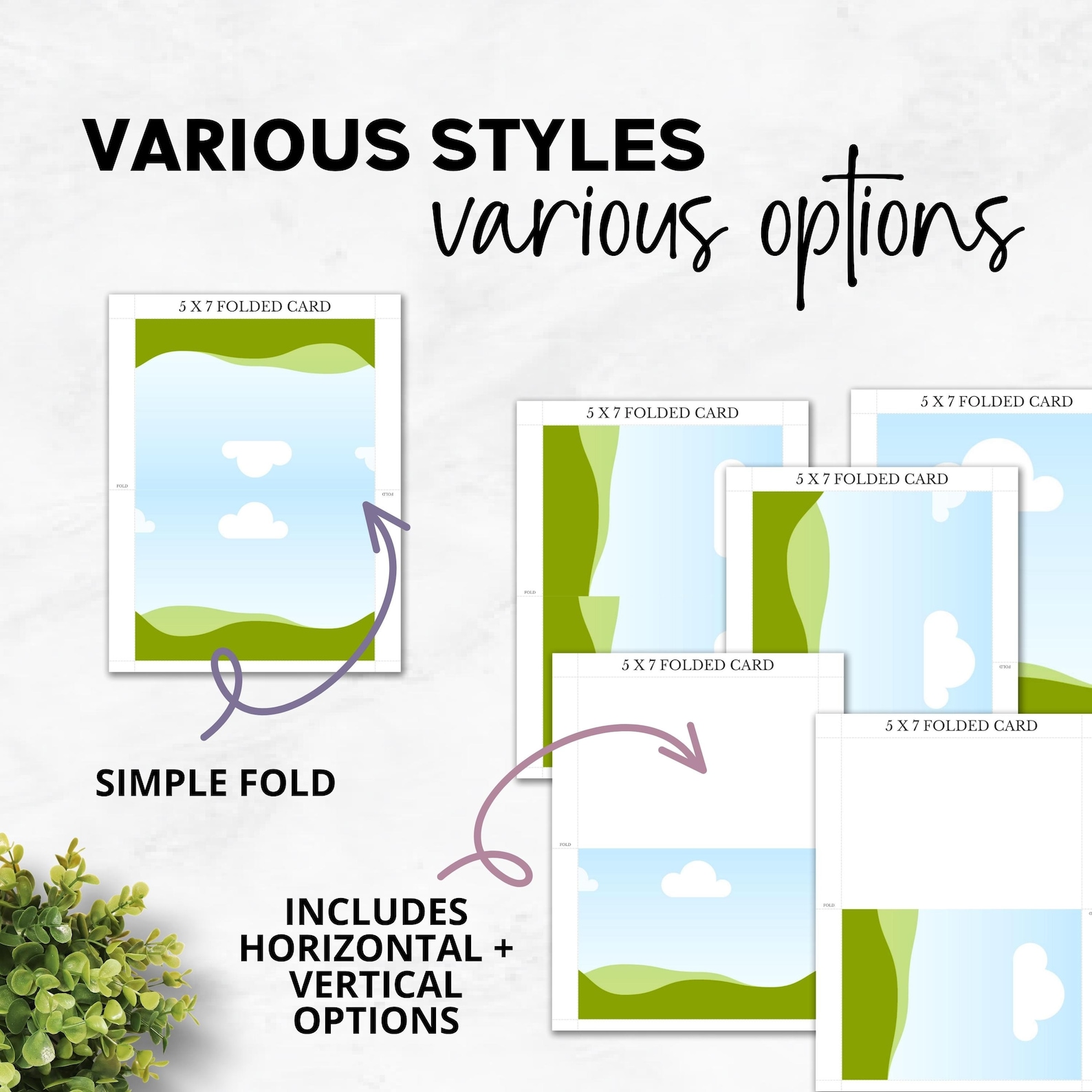 5x7 Folded Card Template Canva Template Commercial Use 5x7 Greeting 5x7 Folded Card Template Canva Template Commercial Use 5x7 Greeting