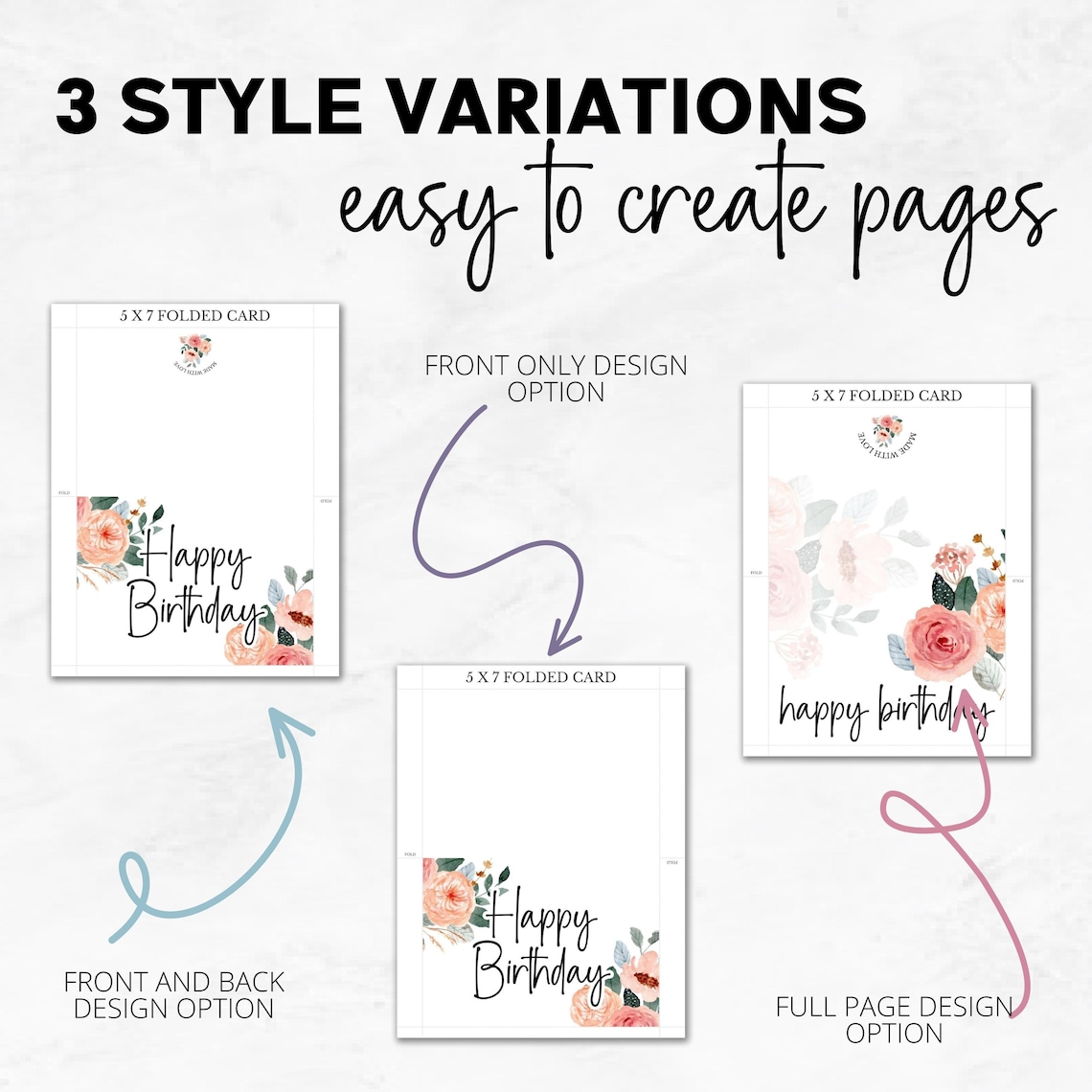 5x7 Folded Card Template Canva Template Commercial Use 5x7 Greeting 5x7 Folded Card Template Canva Template Commercial Use 5x7 Greeting