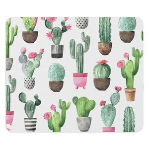 Cactus Mousepad Cute Succulent Mousepad Office Decor Gift for Plant Lovers Desk Accessories Aesthetic Succulent Home Decor Gift for Her