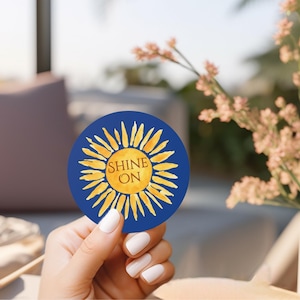 Motivational Vinyl Stickers | Sun Decal Sticker for Laptop Cute Vinyl Sticker Inspirational Message Decal Water Bottle Sticker Gift for Her