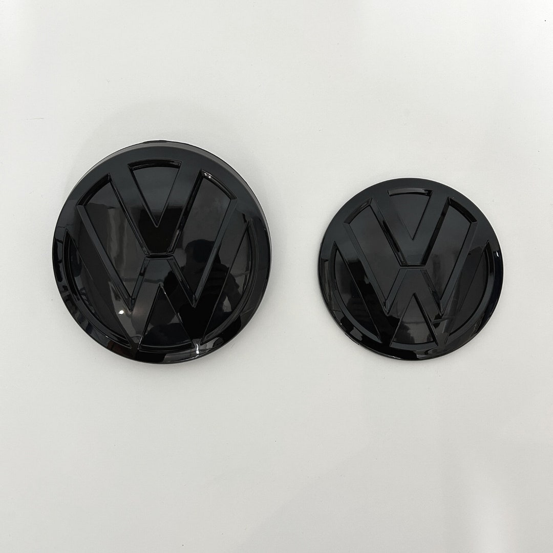 VW Caddy / Maxi Front & Rear Badges Emblems Gloss Black Etsy