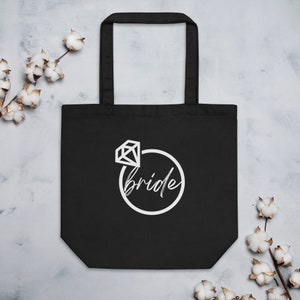 Bride Eco Tote Bag, Engagement Tote Bag, BridalBag, Bridal Gift
