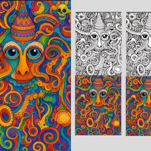 The Cosmic Monkey King Coloring Book | Coloring Sheets | Mandala Coloring Pages | Adult Coloring Pages | Printable Coloring Pages