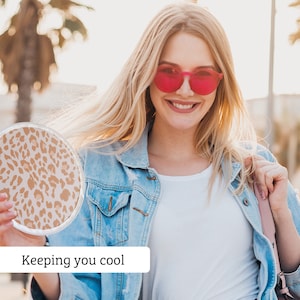 Flexi Folding Fans that twist with matching pouch in 4 Fabulous Designs
