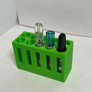 510 Thread Cartridge Holder | 5 x 2 | Holds 10 Carts | Vape Dab Pen Holder