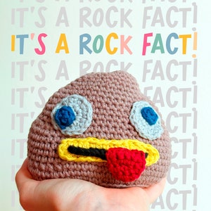 Amigurumi Crochet Toy: Greg&#39;s Rock  |  Pop Character Amigurumi  | Over The Garden Wall TV Show