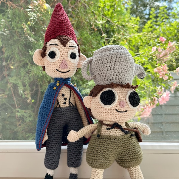 Amigurumi Crochet Toy: Wirt & Greg  |  Pop Character Amigurumi  | Over The Garden Wall TV Show