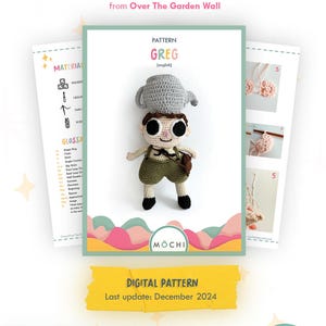 PDF Digital [ENG] Pattern: Greg Over The Garden Wall |  Pop Character Amigurumi Crochet  |  English Pattern  |