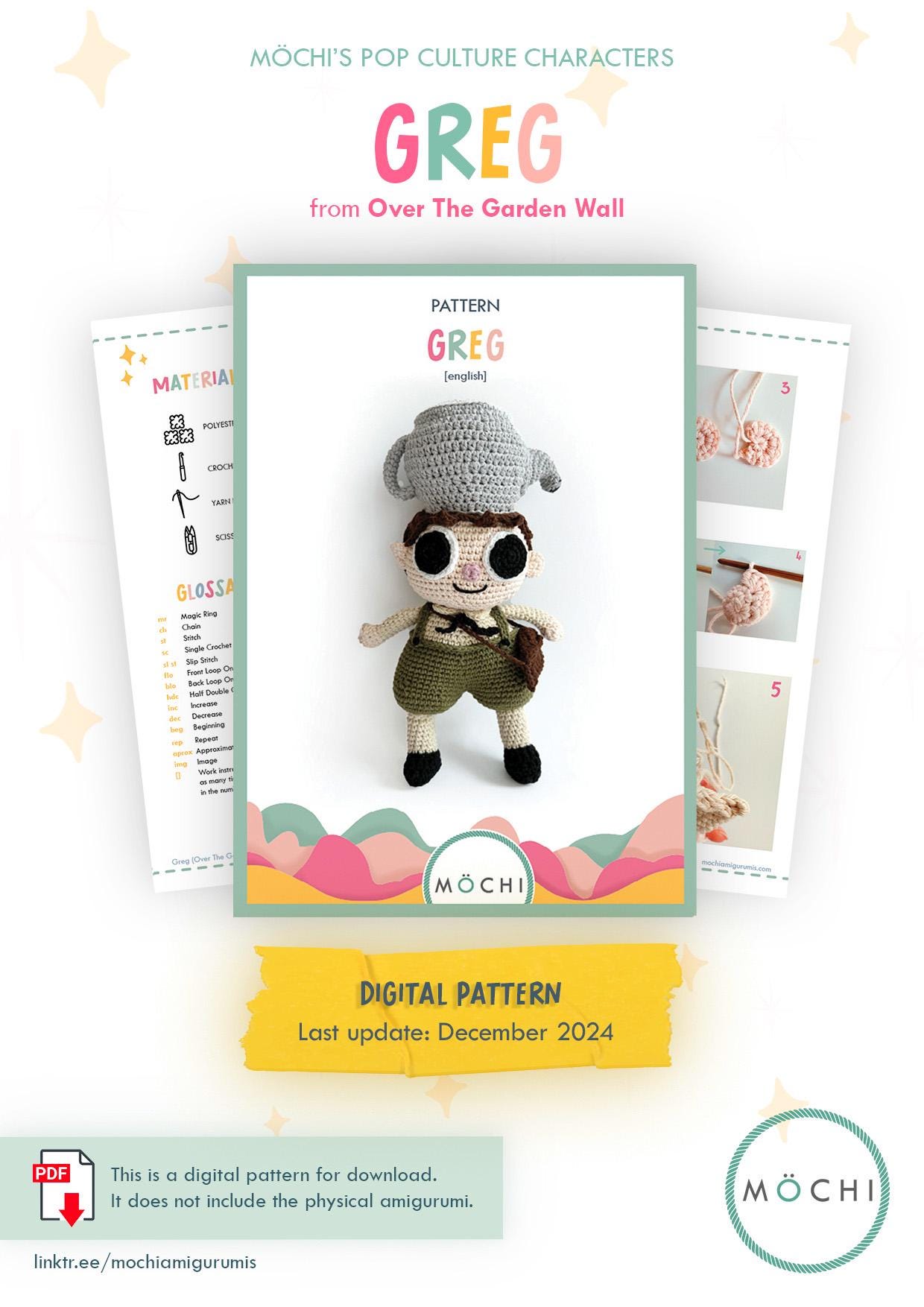 PDF Digital [ENG] Pattern: Greg Over the Garden Wall | Pop Character ...