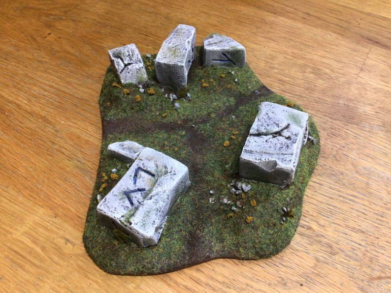 Stone Blocks With Symbols Wargames Terrain 28mm Etsy