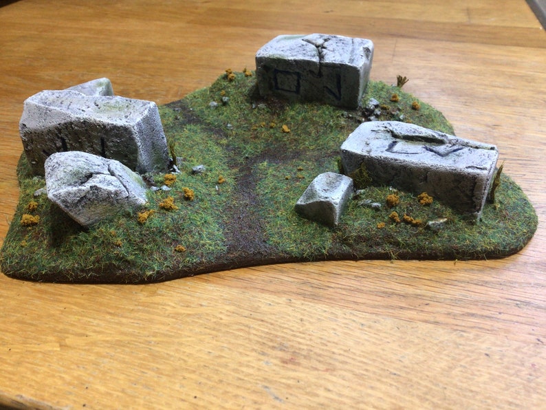 Stone Blocks With Symbols Wargames Terrain 28mm Etsy
