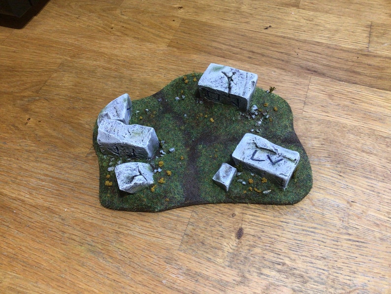 Stone Blocks With Symbols Wargames Terrain 28mm Etsy