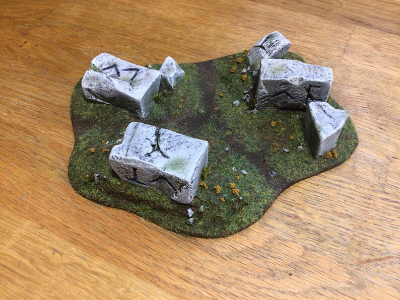 Stone Blocks With Symbols Wargames Terrain 28mm Etsy