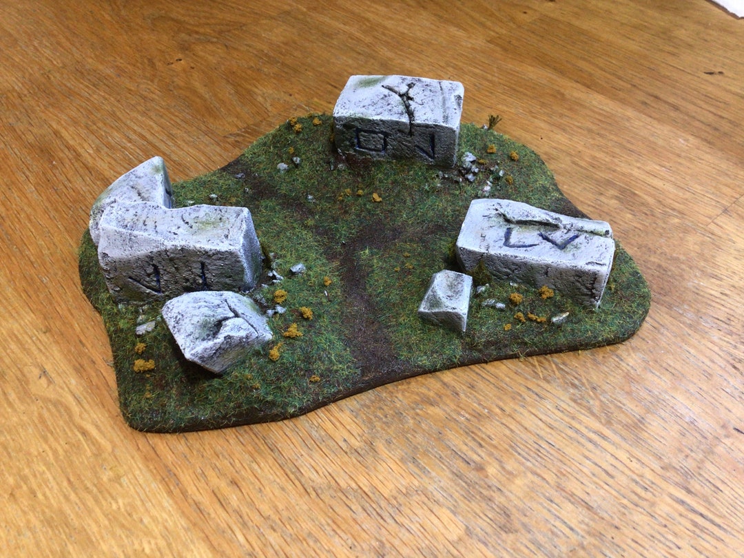 Stone Blocks With Symbols Wargames Terrain 28mm Etsy