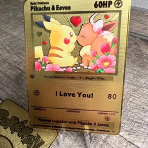 Picachu and Eevee I love you