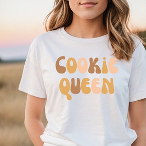 cookie queen, cookie lover T-shirt, funny baking tee shirt, gift for baker, foodie