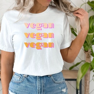 Vegan T-Shirt, Plant Based TShirt, Gift for Vegetarian Tee, Animal rights T shirt, Herbivore, retro be kind, positive gift for women, yoga