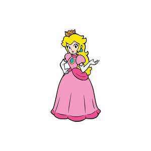 Prinzessin Peach SVG, Digital Download geschnitten Datei