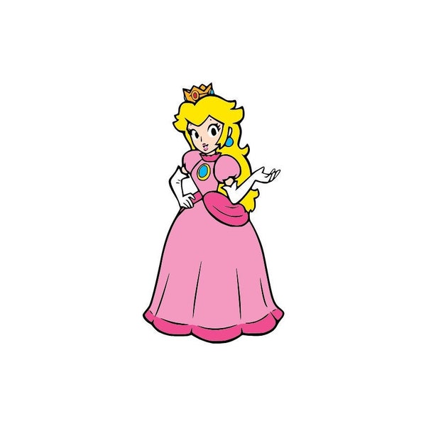 Princess Peach Svg, Digital Download Cut File