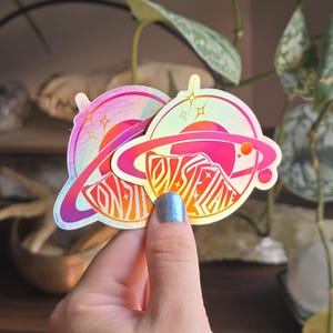 Holographic Astrological Planet &quot;Constellate&quot; Sticker