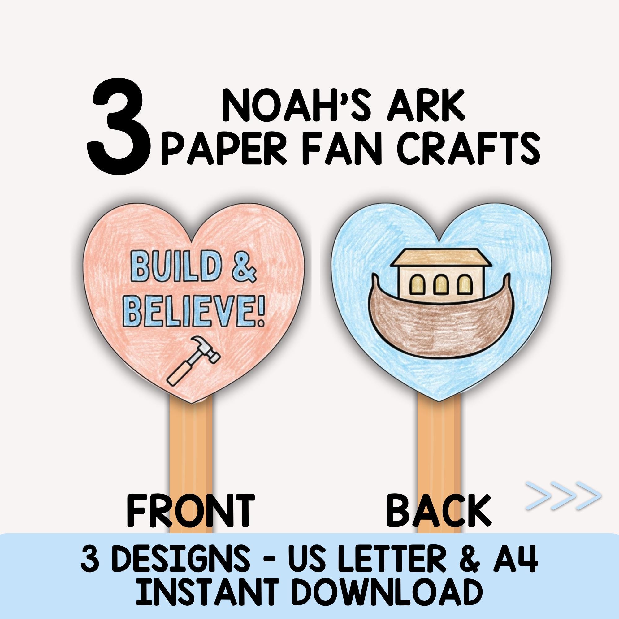 43 Dive into Fun with These Easy Popsicle Stick Crafts for Kids 6 Noah's Ark Paper Fan Craft for Kids, Popsicle Stick Craft, Printable…