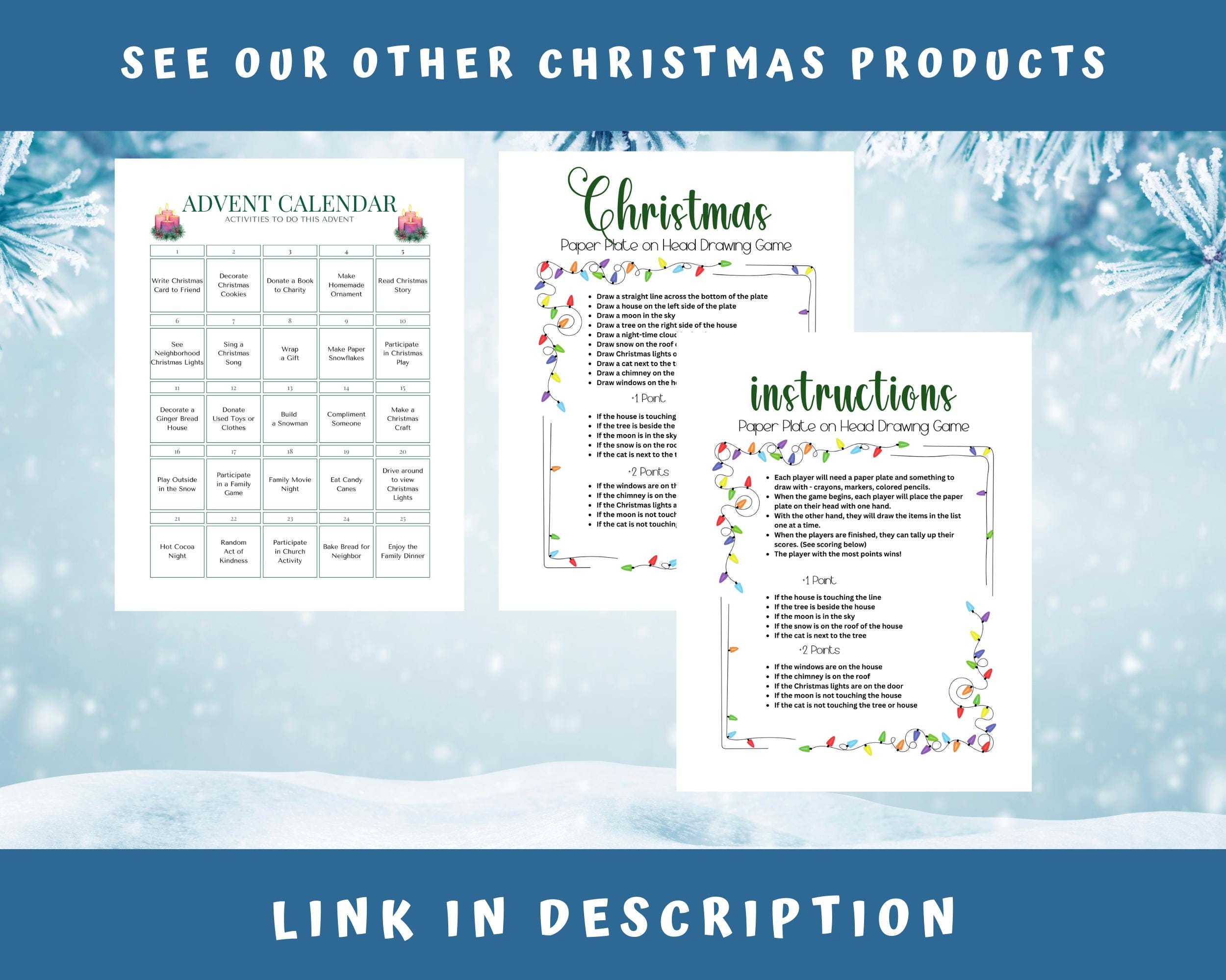 Printable Christmas Senior Riddles Game, Family Game Night Parties, Fun ...