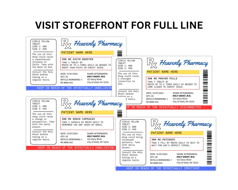 Prescription Label Template, Canva Template Editable, Pill Bottle Label ...