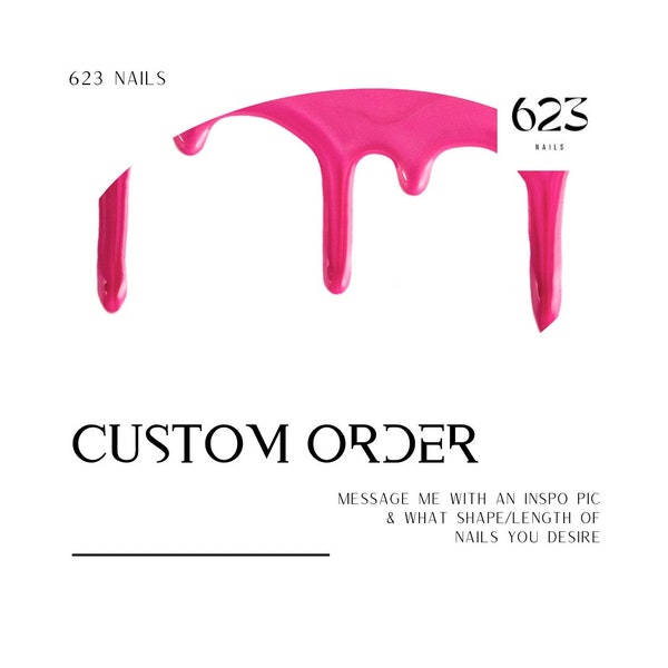 CUSTOM ORDER | Press On Nails - Apres Gel X- Luxury Press on Nails - Chrome Nails - Trendy Nails - Custom Nails - Handmade Nails