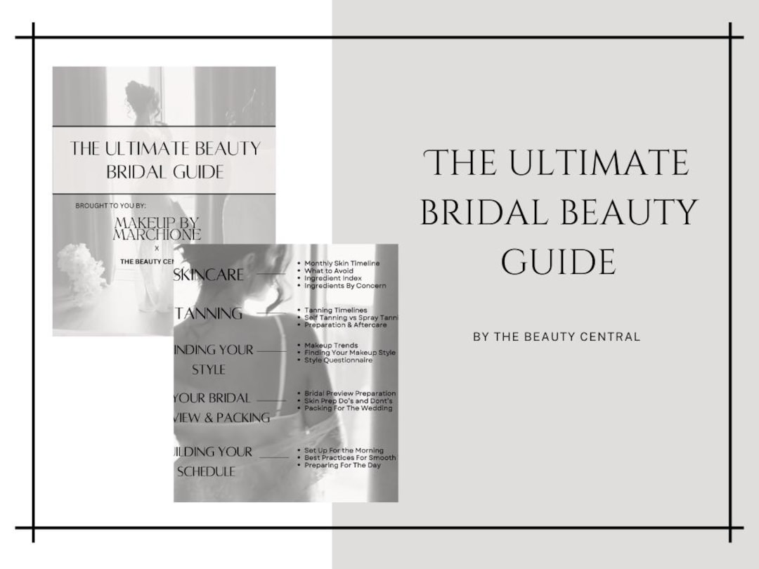 The Ultimate Bridal Beauty Guide! - Etsy