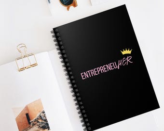 Entrepreneur Notebook Gift - Babe Journal, Motivational, Boss Lady Stationery, Business Owner Journal, CEO