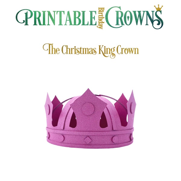 3D Printable Crown Template | Party hat Template | Paper Crown | For home printing | For Birthday Anniversary Jubilee | Corona | DIY at home