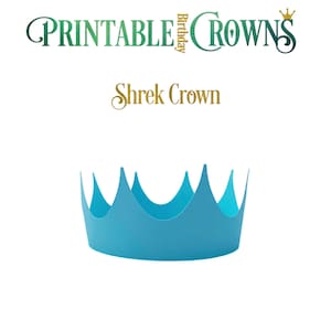 Printable Crown Template | Party hat Template | Paper Crown | For home printing | For Birthday Anniversary Jubilee | Corona | DIY at home