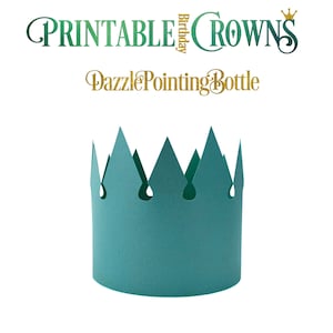 Printable Crown Template | Party hat Template | Paper Crown | For home printing | For Birthday Anniversary Jubilee | Corona | DIY at home