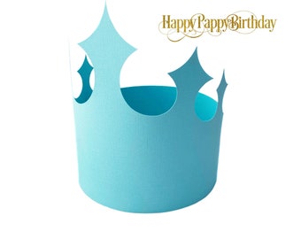 Corona de cumpleaños para papá imprimible – Plantilla de corona de cumpleaños puntiaguda, corona de papel para hacer tú mismo para niños y adultos