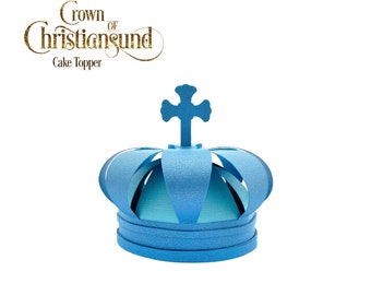 3D Mini Crown Printable Template | Christiansund Mini Crown Party Hat Template | Paper Crown | For home printing | For Birthday Anniversary