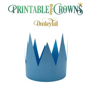 Printable Crown Template | Party hat Template | Paper Crown | For home printing | For Birthday Anniversary Jubilee | Corona | DIY at home