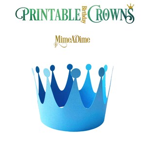 Printable Crown Template Party hat Template Paper Crown For home printing For Birthday Anniversary Jubilee Corona DIY at home zdjęcie 7