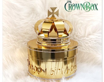Crown Gift Box Template – 3D Printable Crown Box, Birthday Gift Box, DIY Paper Gift Box, Mini Crown Lid, Unique Gift Packaging
